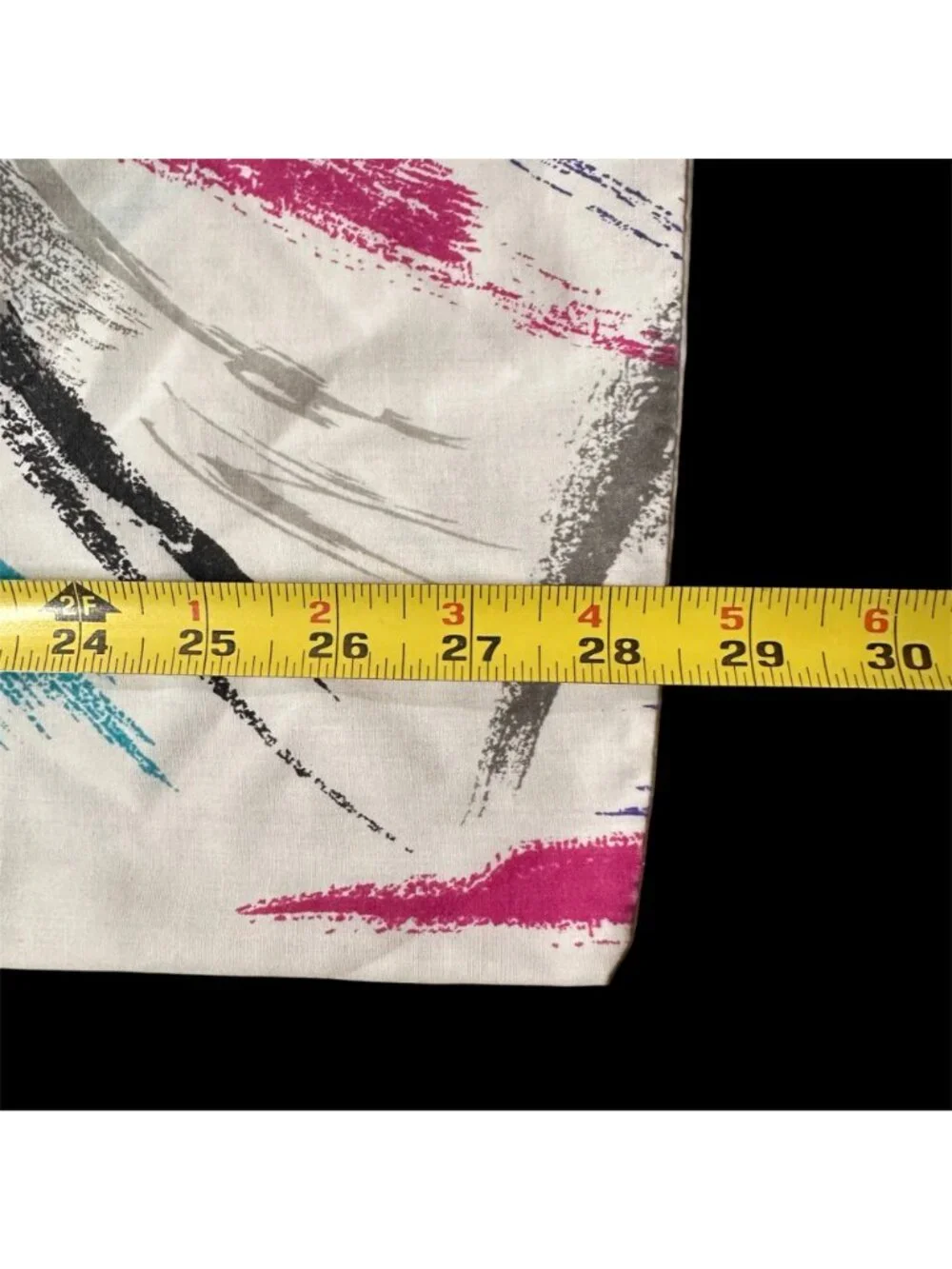 Vintage Paint Stroke Pillowcases Standard Size Springs USA Abstract 1980s Retro